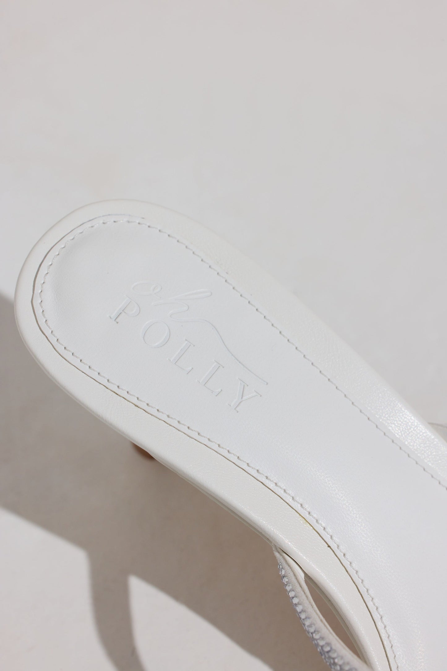 Heeled Sandal in White