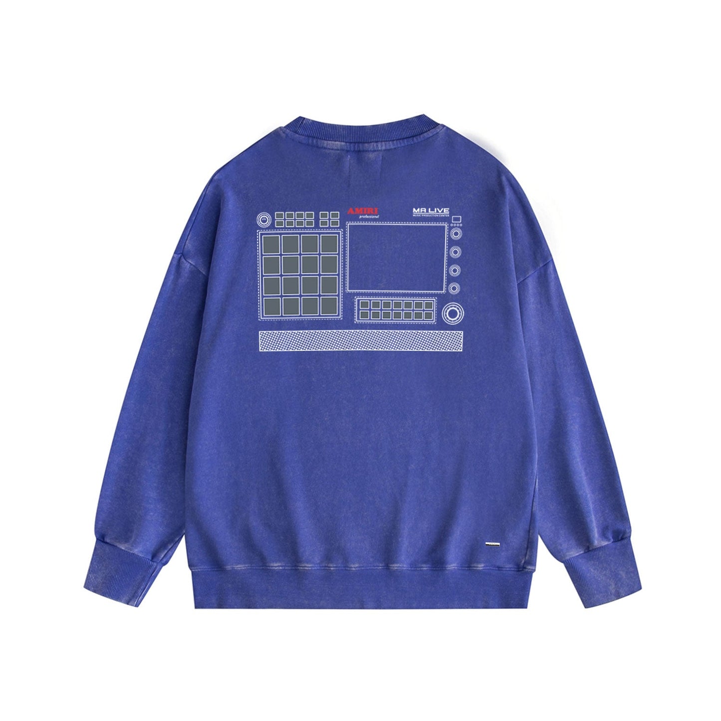 Amiri Distressed Sweatshirt Printed Trendy Pure Cotton