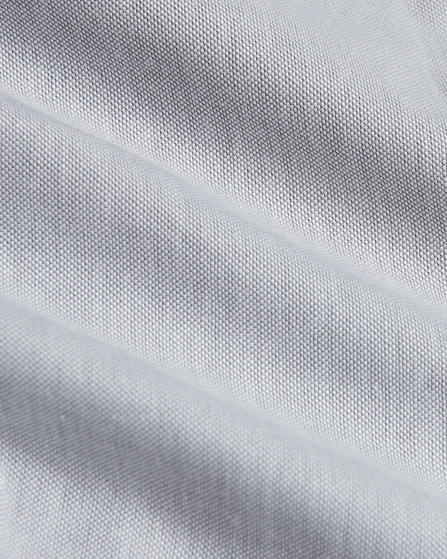 Light Gray Stretch Oxford Long Sleeve Button Up Shirt
