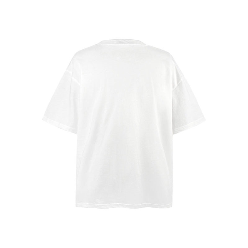 American vintage street T-shirt pure cotton retro men's and women's summer loose