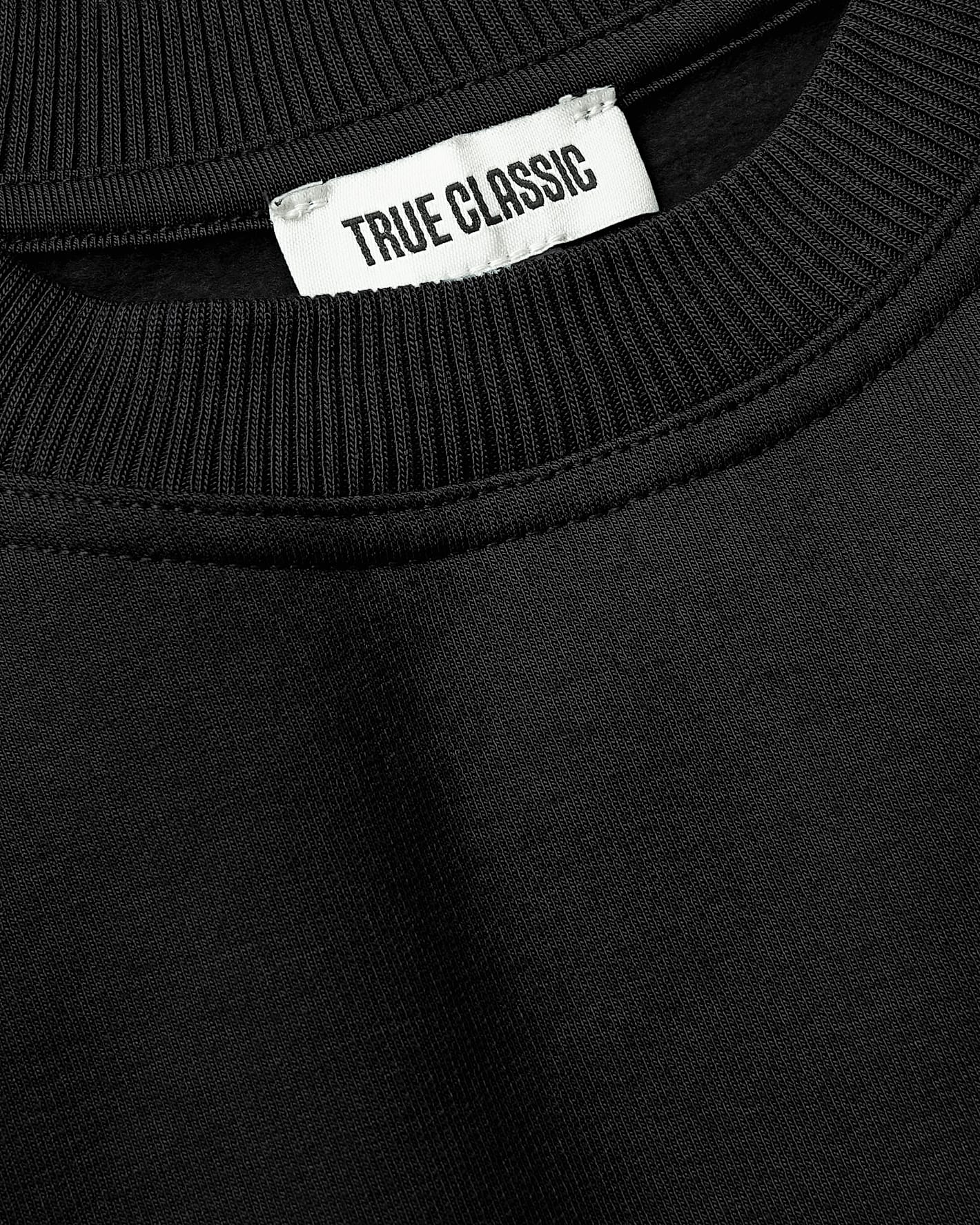 Girls Black & Stormcloud Slouch Pullover Crew 2-Pack