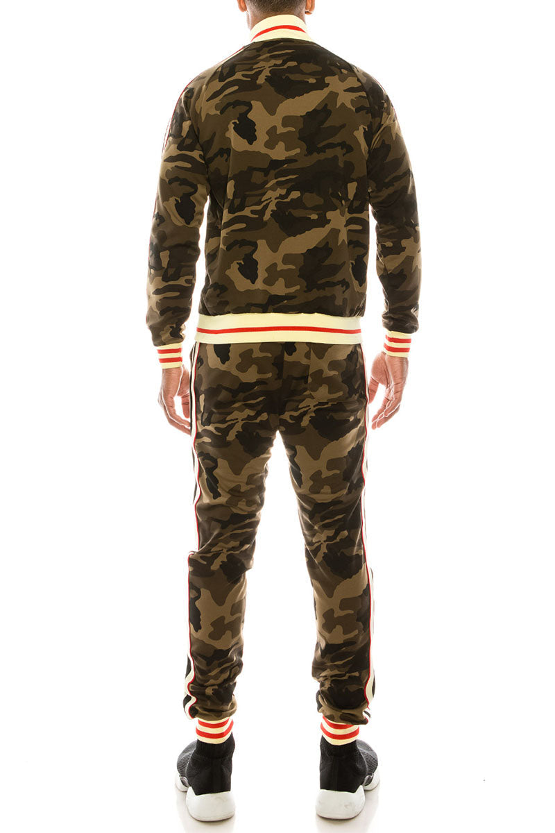 Side Stripe Track Suit - Camo