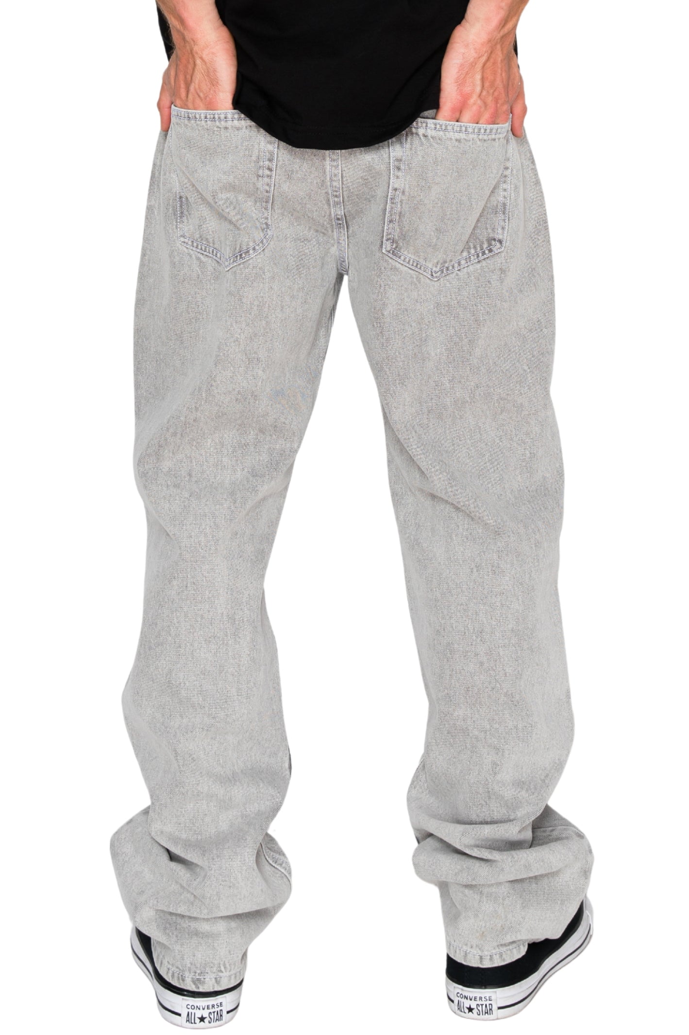 ATLAS Essential Baggy Denim Jeans - Grey