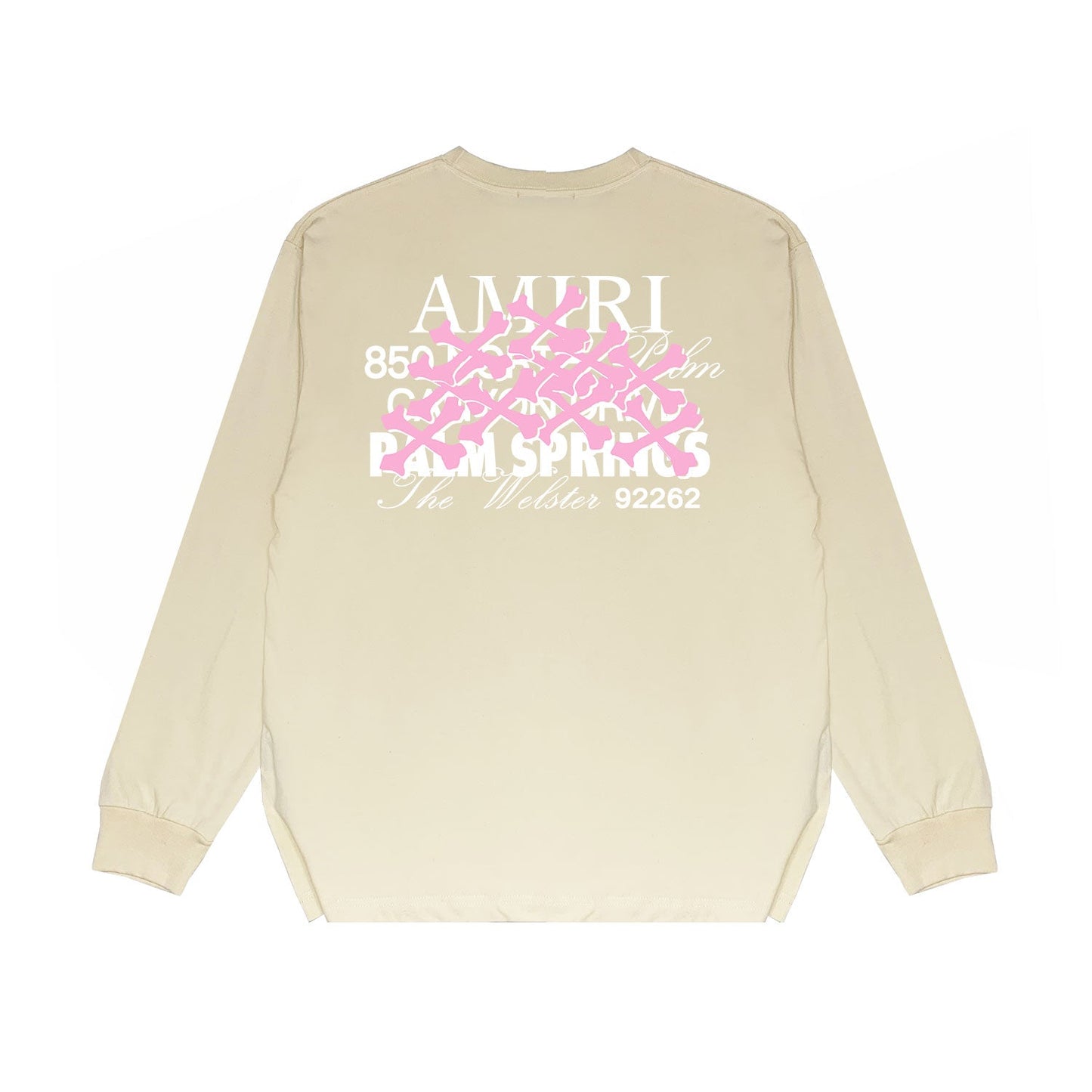 Amiri Long Sleeved Shirt Printed Trendy Pure Cotton