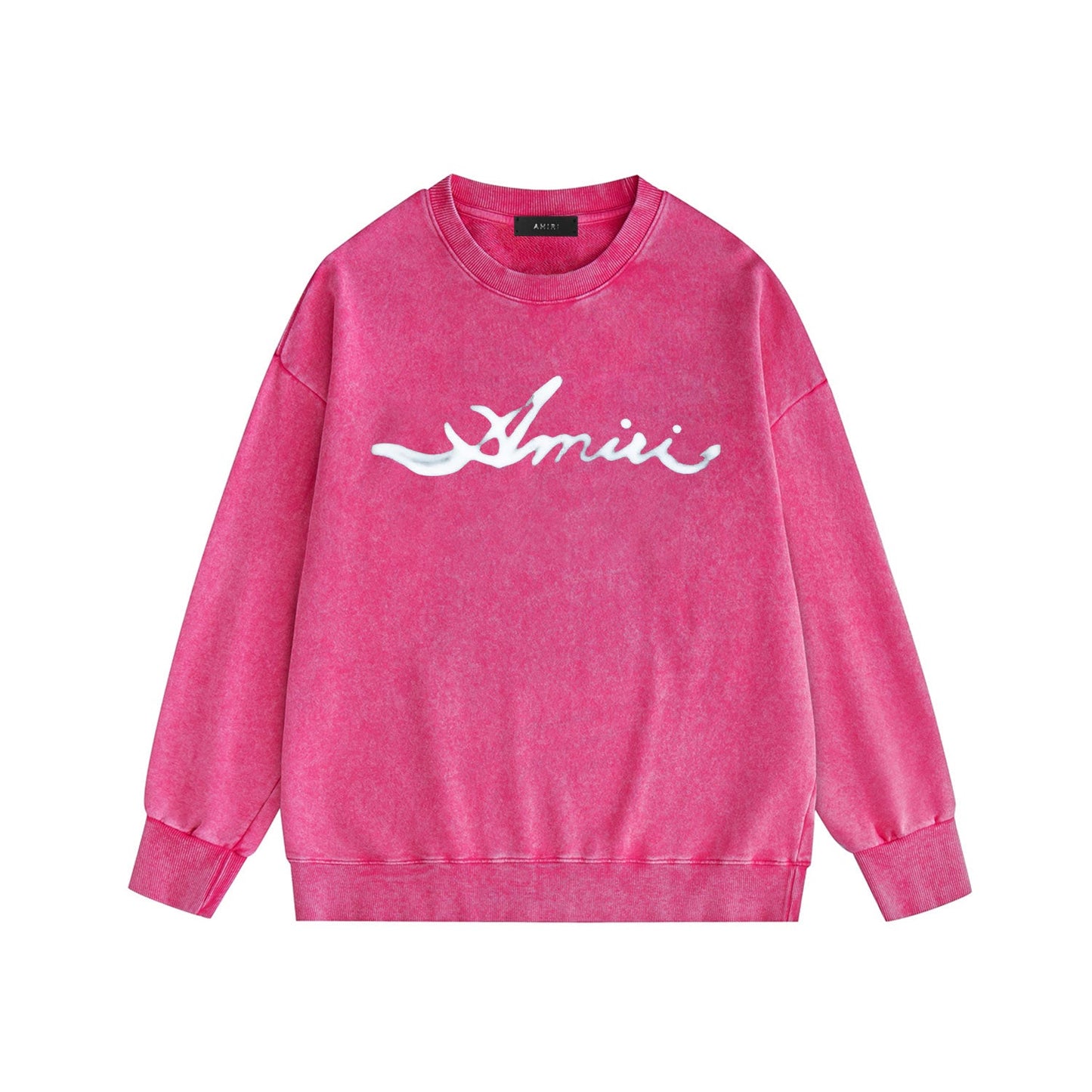 Amiri Distressed Sweatshirt Printed Trendy Pure Cotton