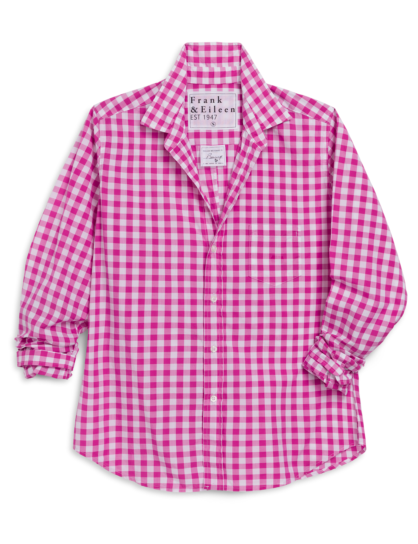 BARRY Pink Check, Italian Superluxe