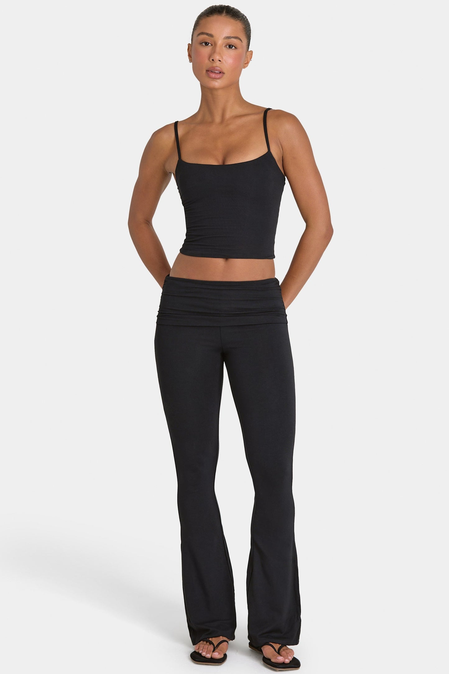 ButterCloud™ Crop Tank Top in Black