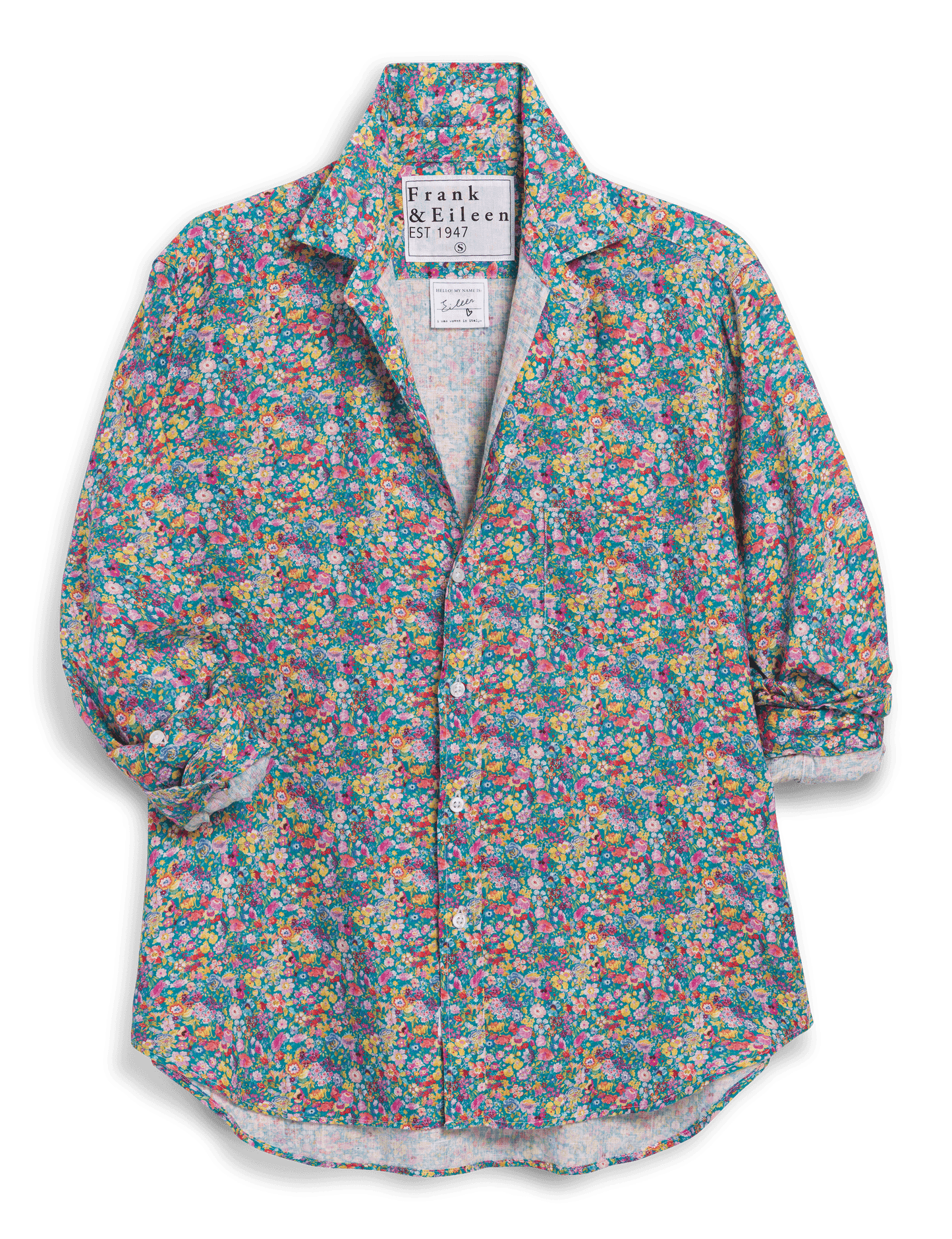EILEEN Multicolor Flowers, Italian Classic Linen