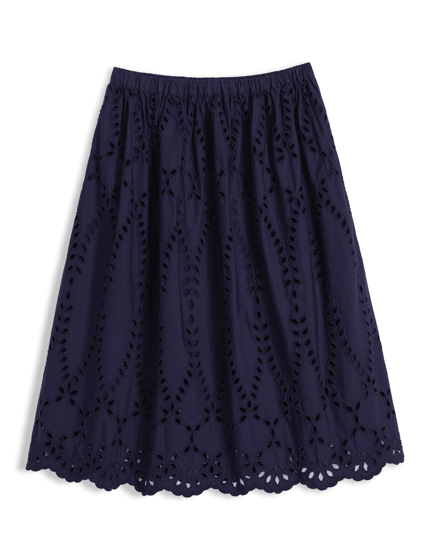 GRACE SKIRT Navy, Eyelet Cotton