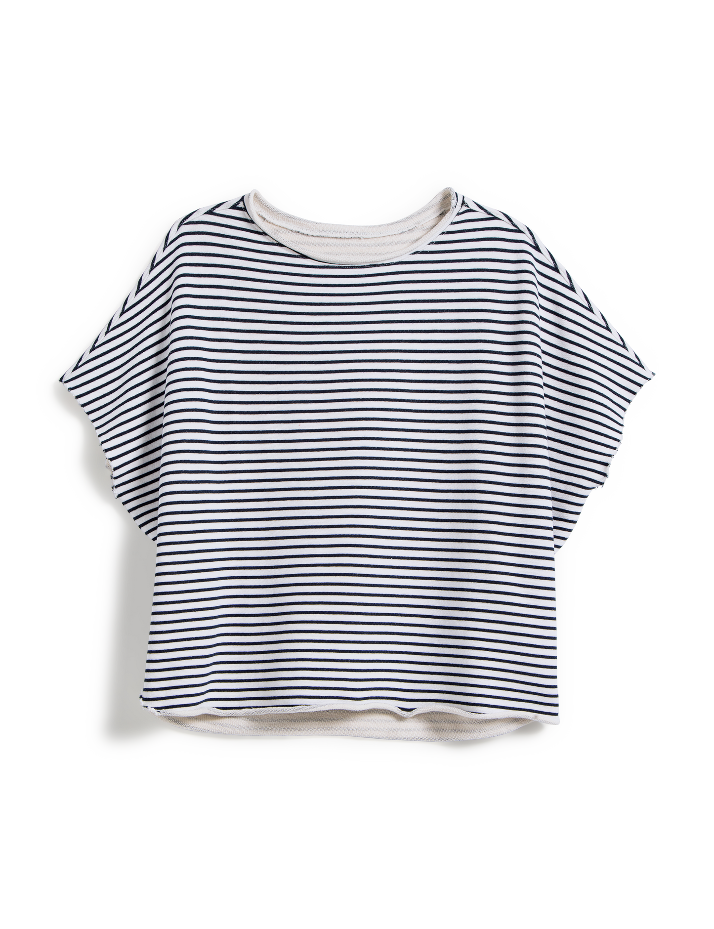 OLIVE Navy French Stripe, Triple Terry