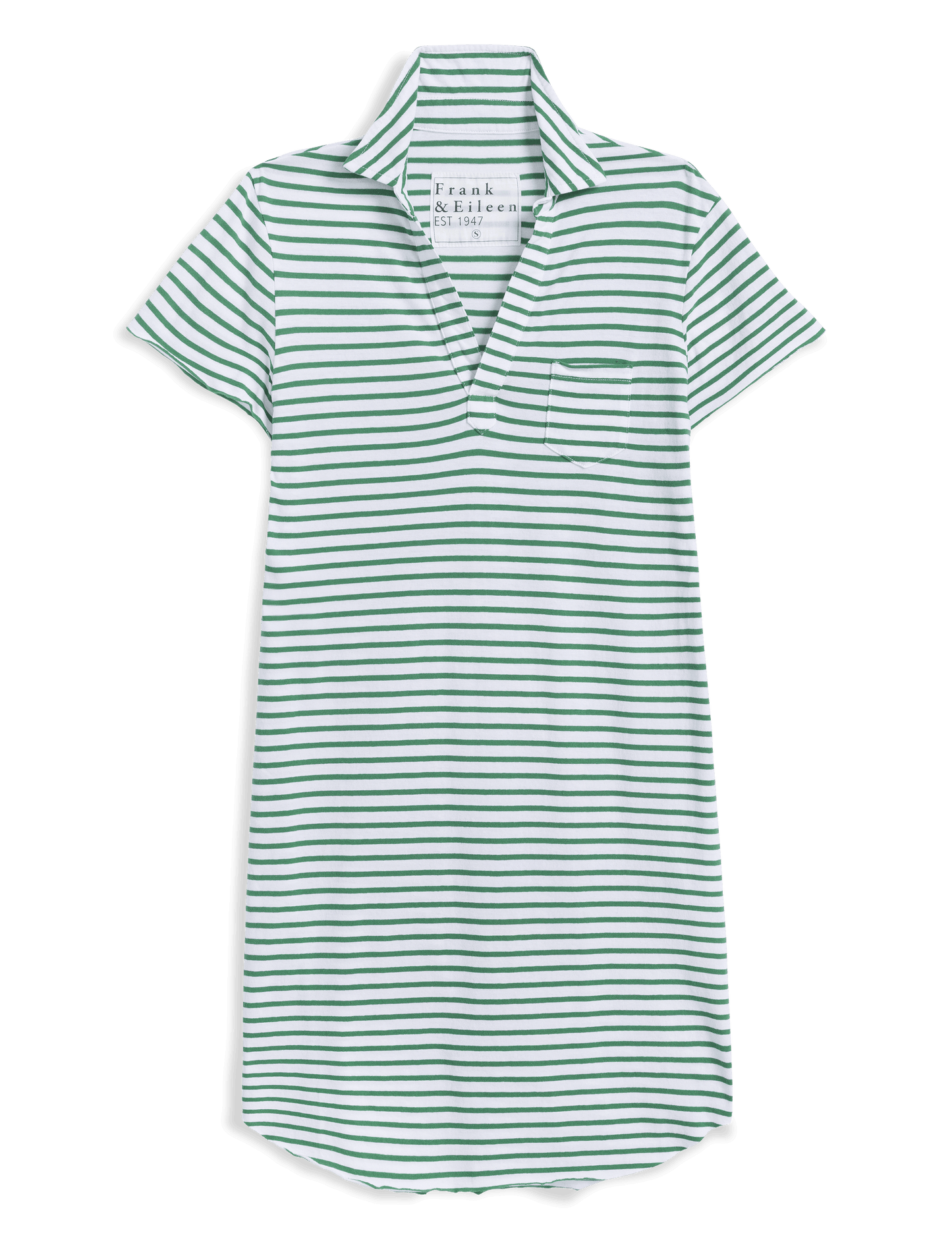 LAUREN Green and White Stripe, Vintage Jersey
