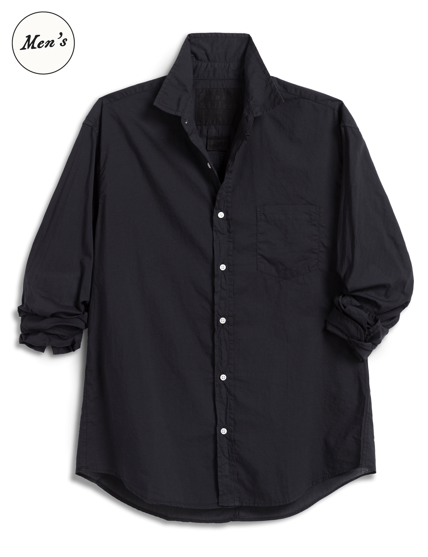 LUKE Black, Italian Featherweight Poplin
