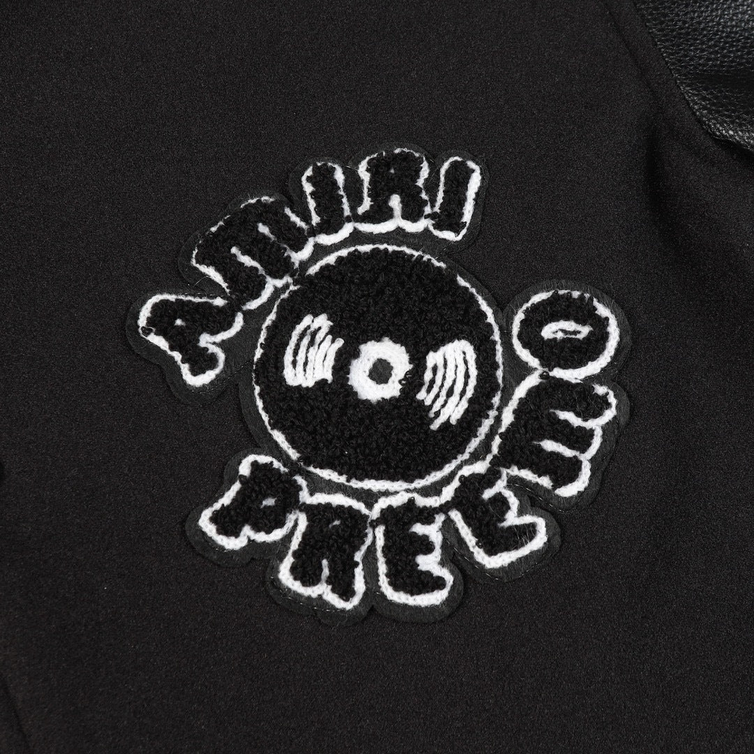 Amiri Jacket Autumn/Winter AMI logo embroidered jacket baseball jersey for men and women