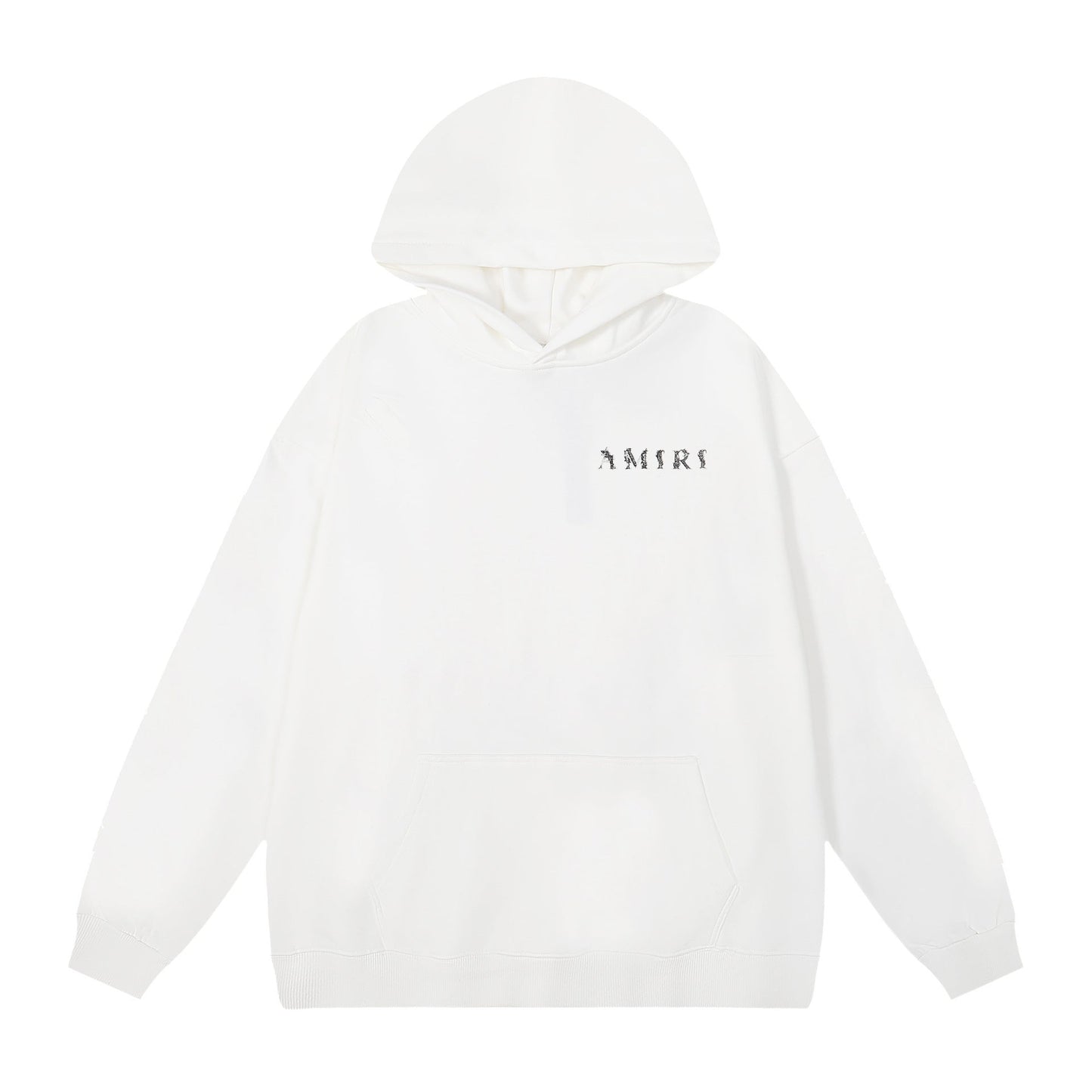 Amiri Hoodie OW Seagrass Alphabet Print Hooded Sweater Men and Women