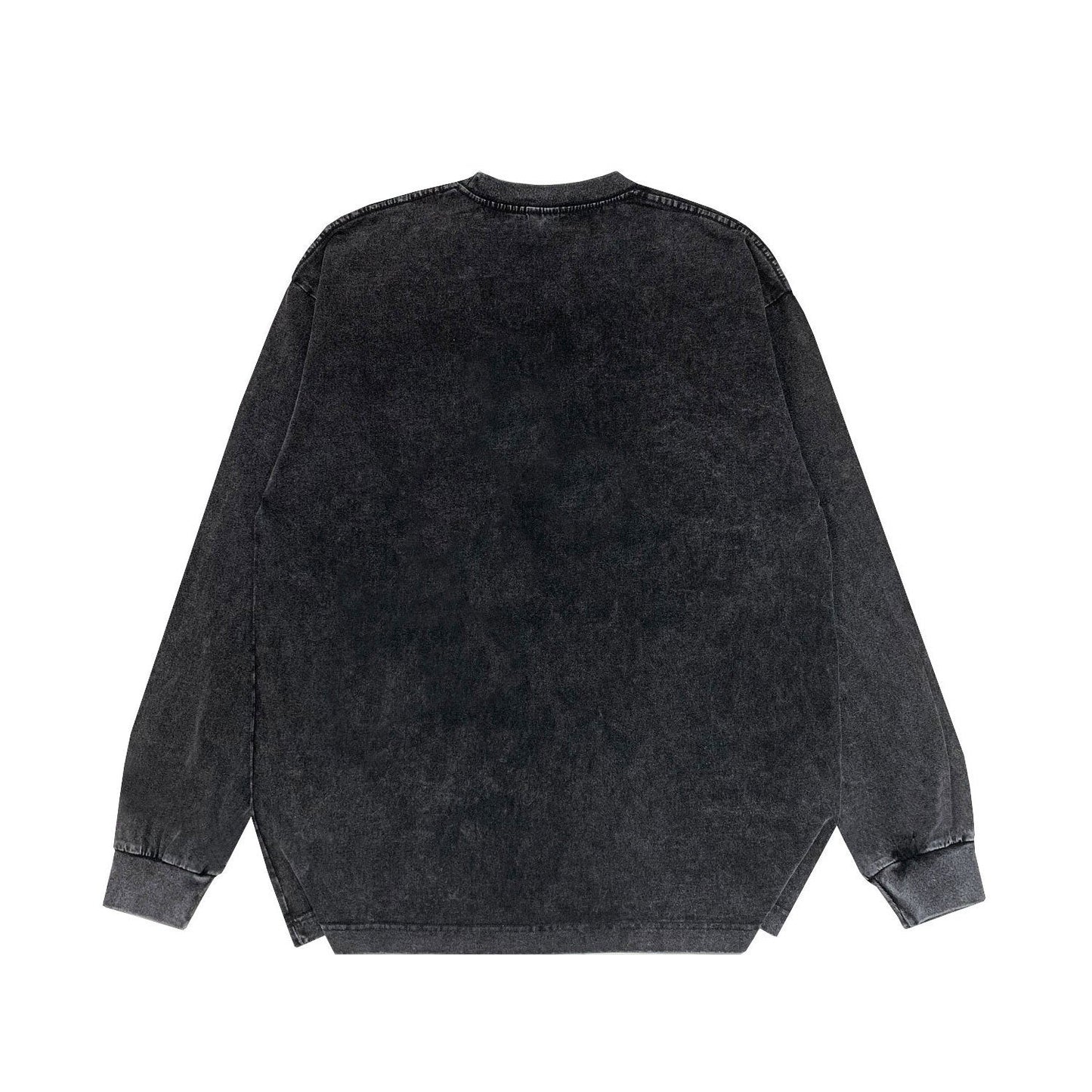 Amiri Long Sleeved Shirt Long-Term Available European and American Fashion Brand Vintage T Shirt Washed and Worn Retro Long-Sleeved T-shirt