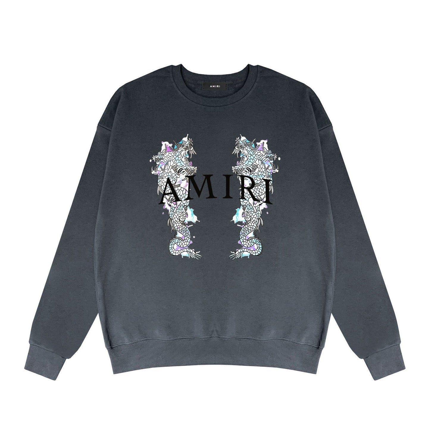 Amiri Long Sleeve Shirt Crew Sweatshirts Crew Neck Sweater