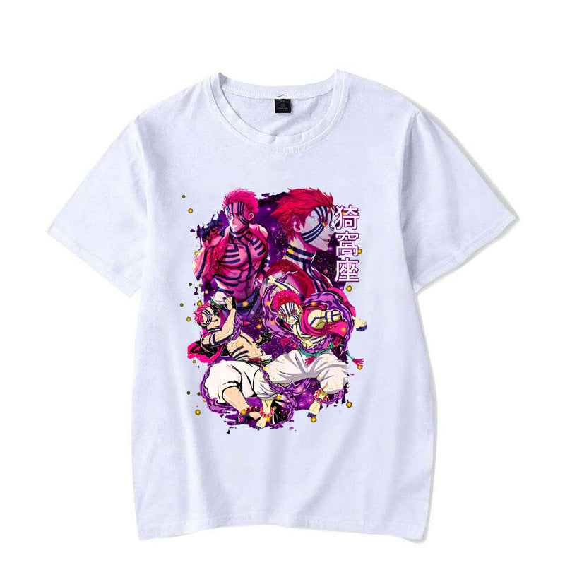 2024New Anime Akaza Printing T Shirt Men Women T-Shirt Haraj