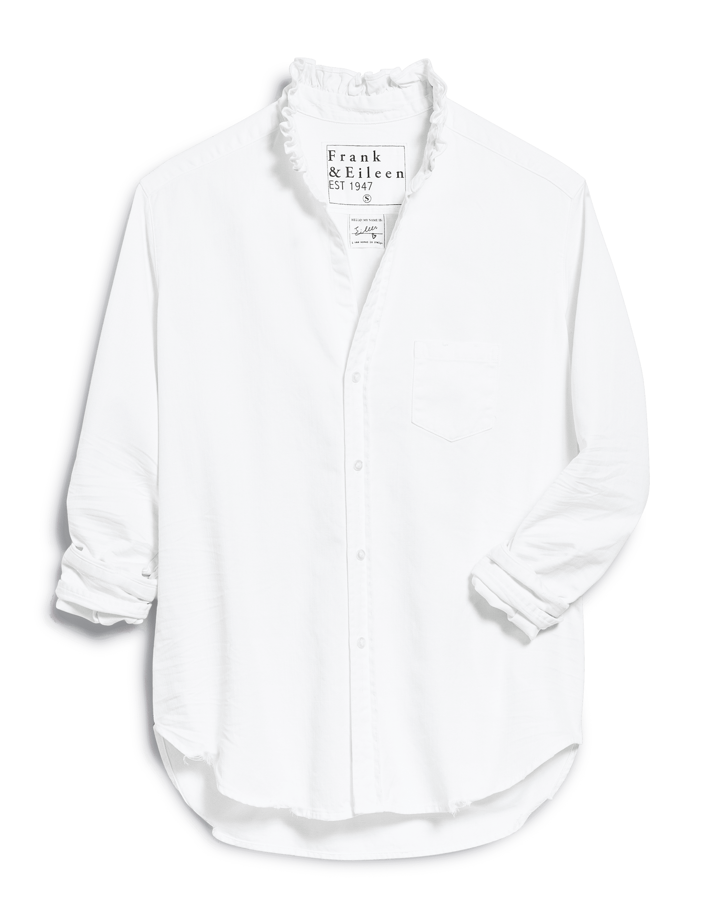EILEEN RUFFLE White, Famous Denim