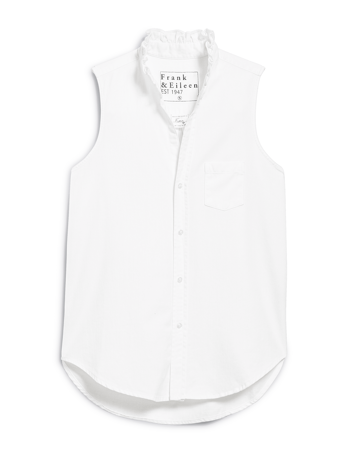 FIONA RUFFLE White, Famous Denim