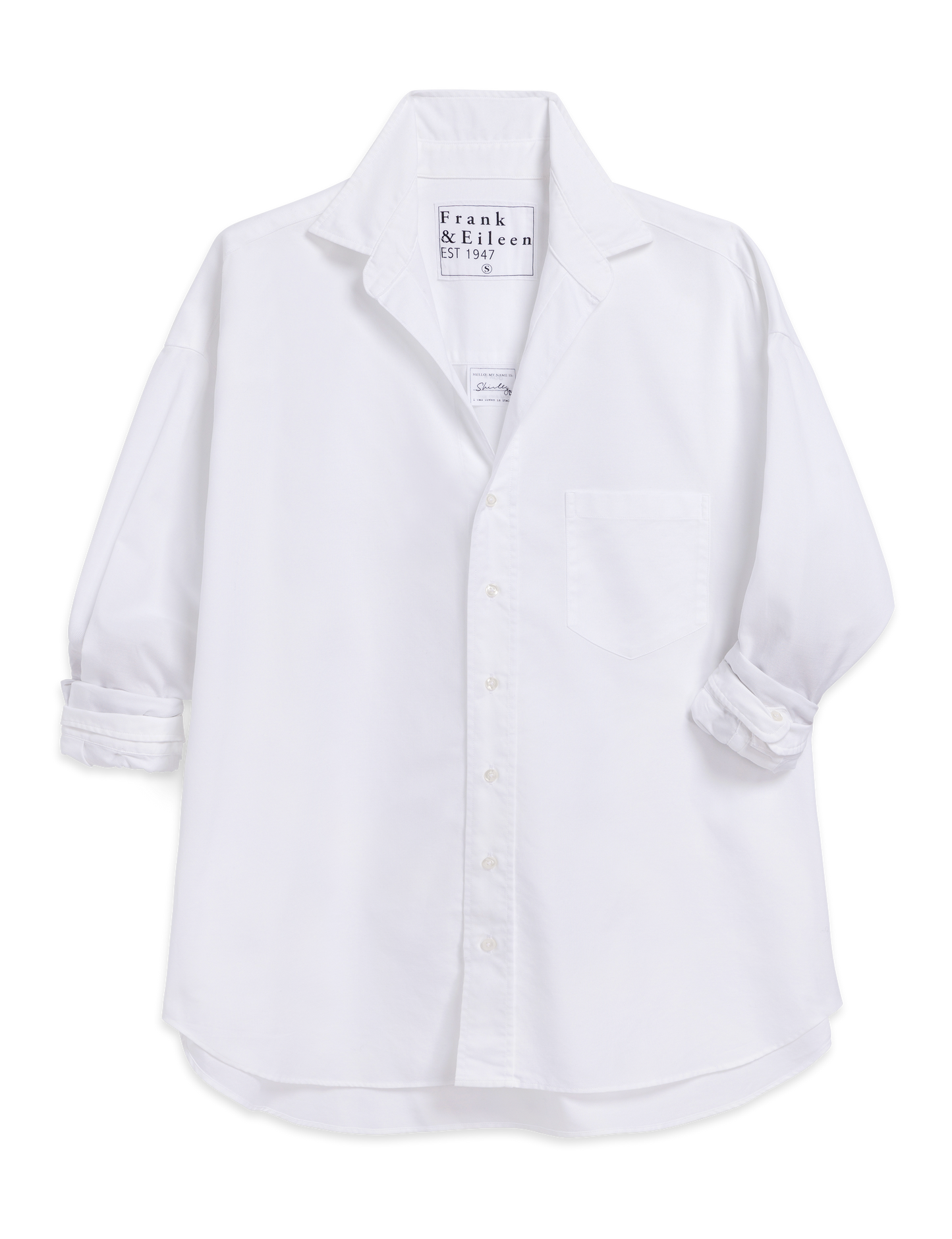 SHIRLEY White, Italian Brushed Oxford