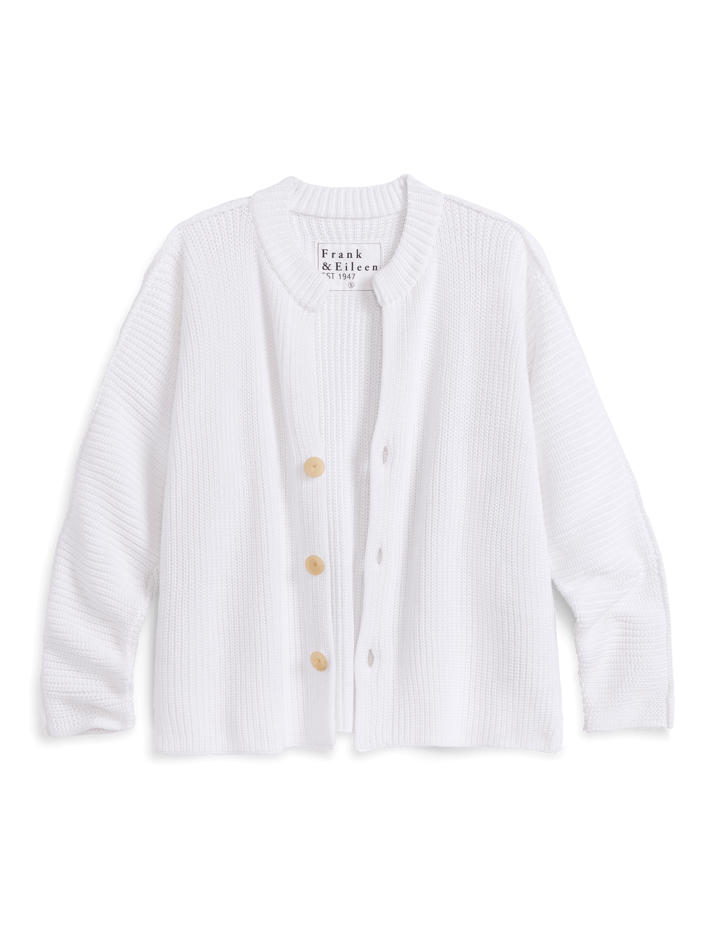 MONTECITO CARDIGAN White, Pure Italian Cotton