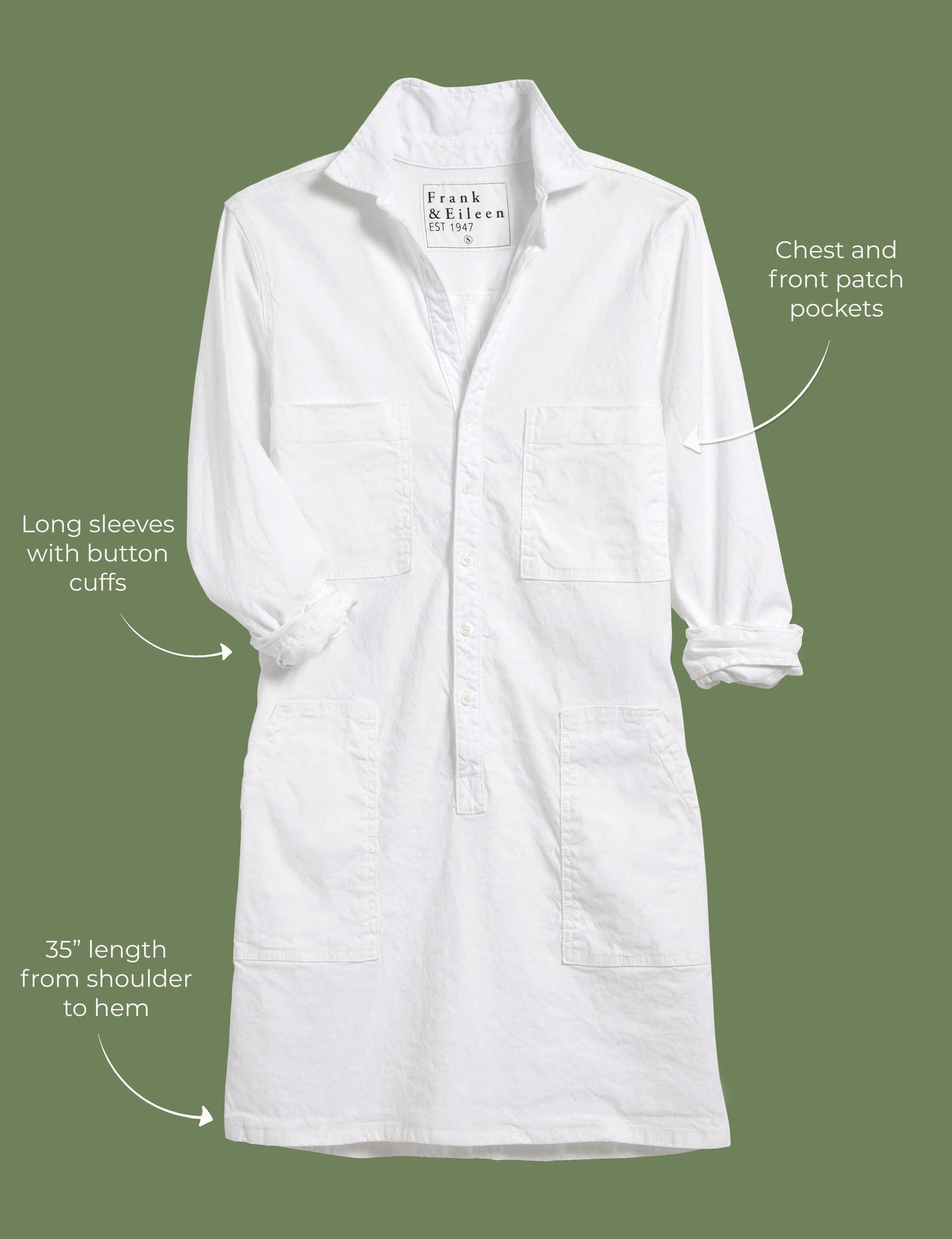IRELAND DRESS Navy, Italian Performance Linen