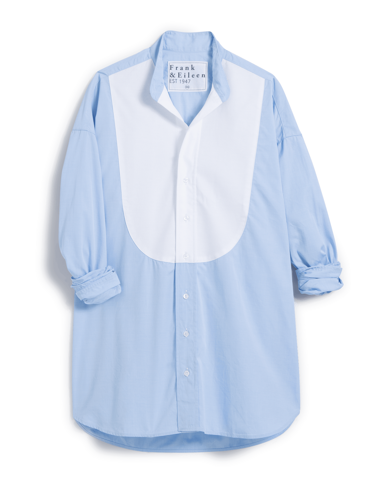 VICTORIA French Blue with White Bib, Italian Superluxe