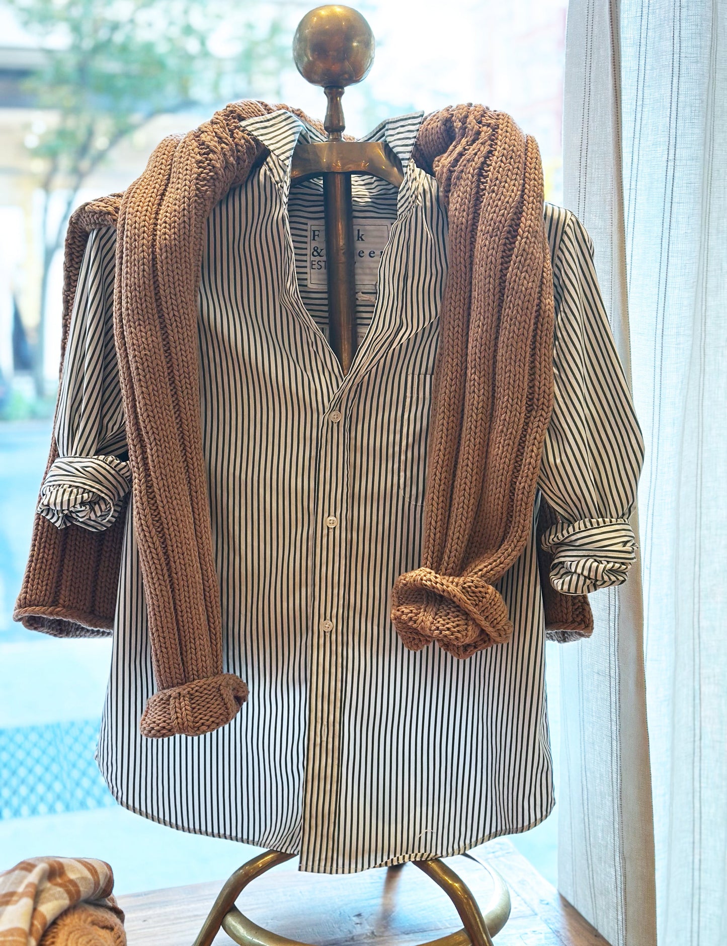 WAVERLY Army Green Stripe, Italian Superluxe