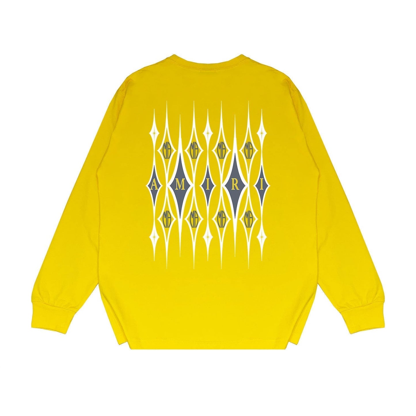Amiri Long Sleeved Shirt Printed Trendy Pure Cotton