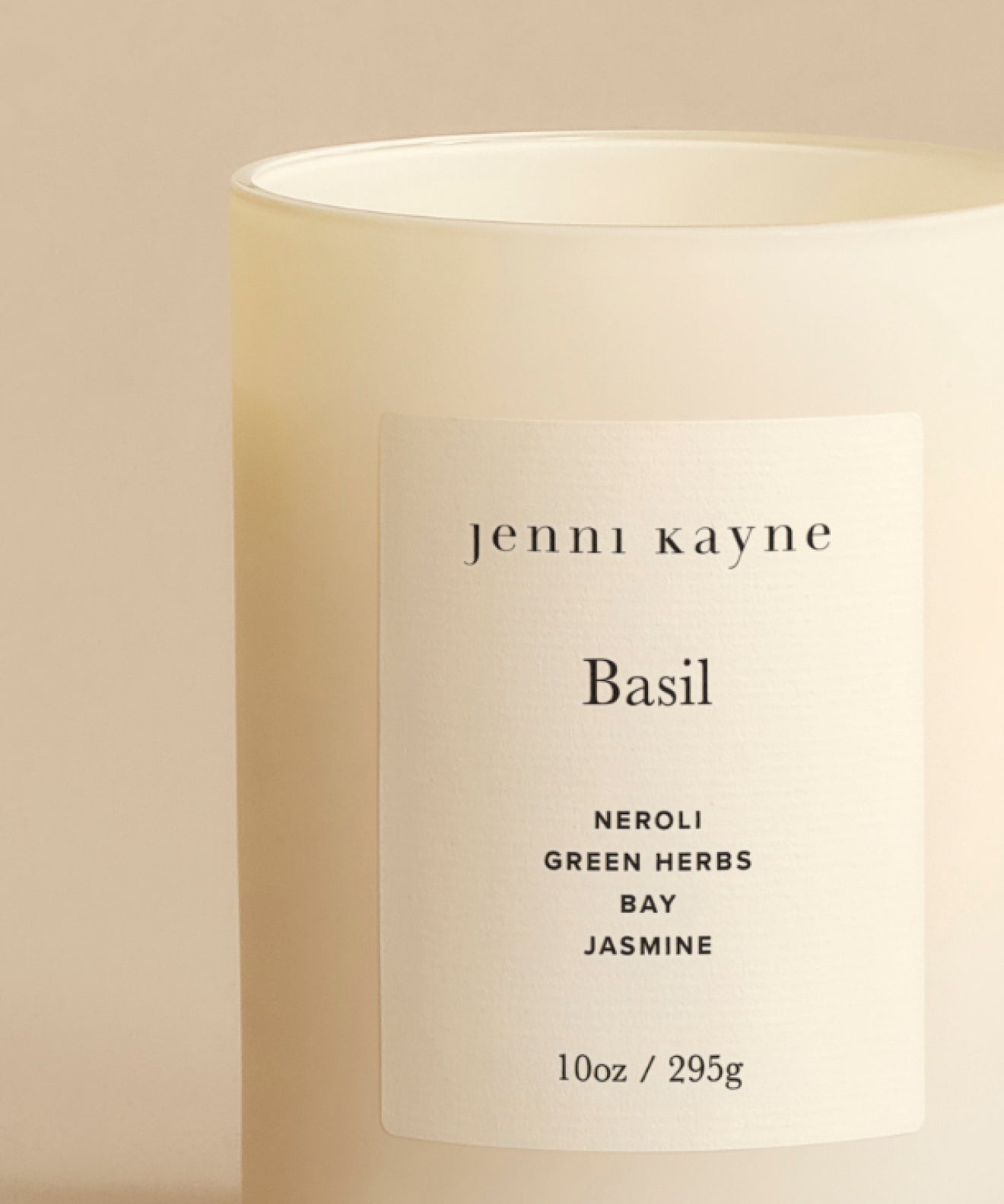Basil Glass Candle