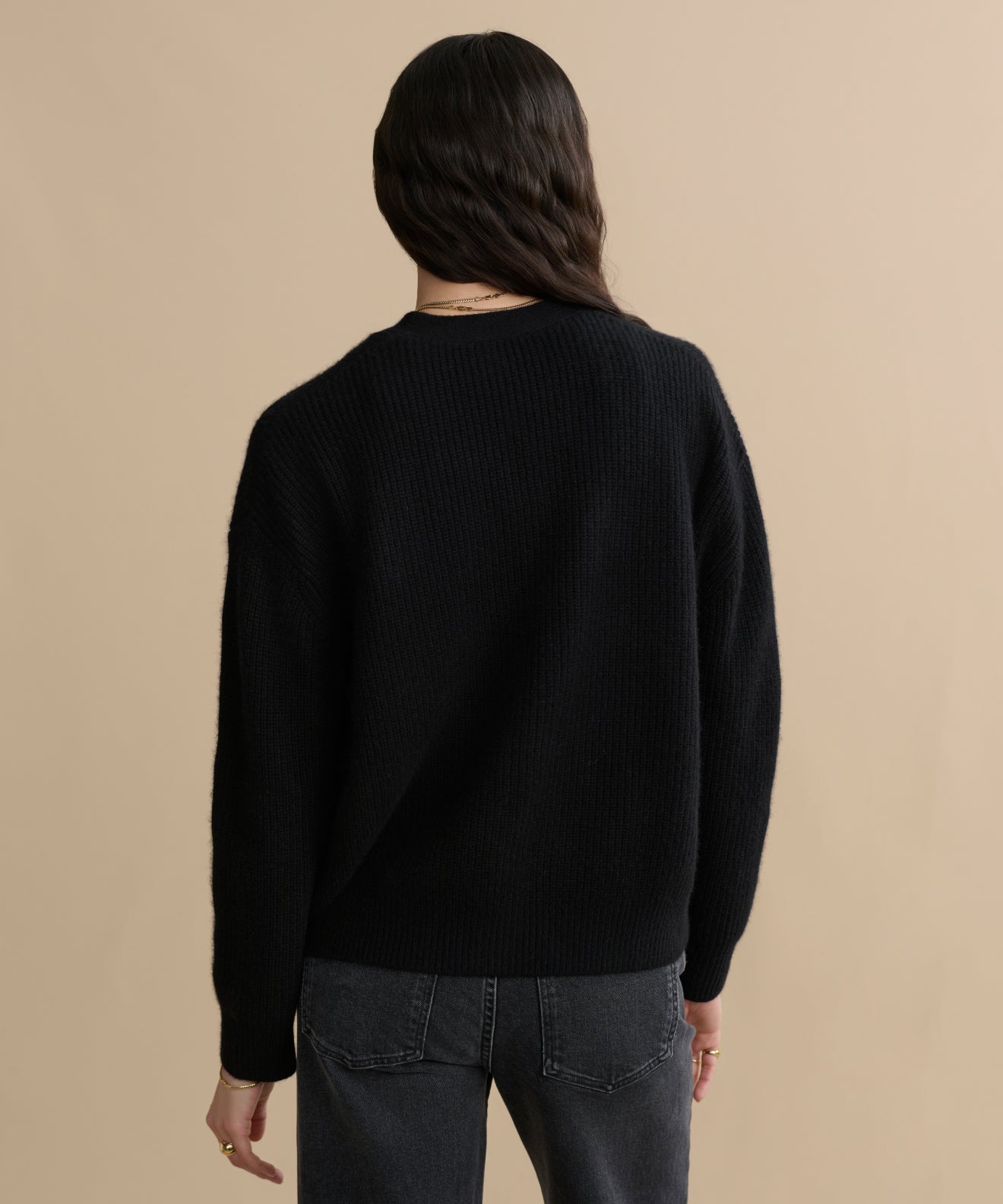 Cropped Cashmere Cocoon Cardigan