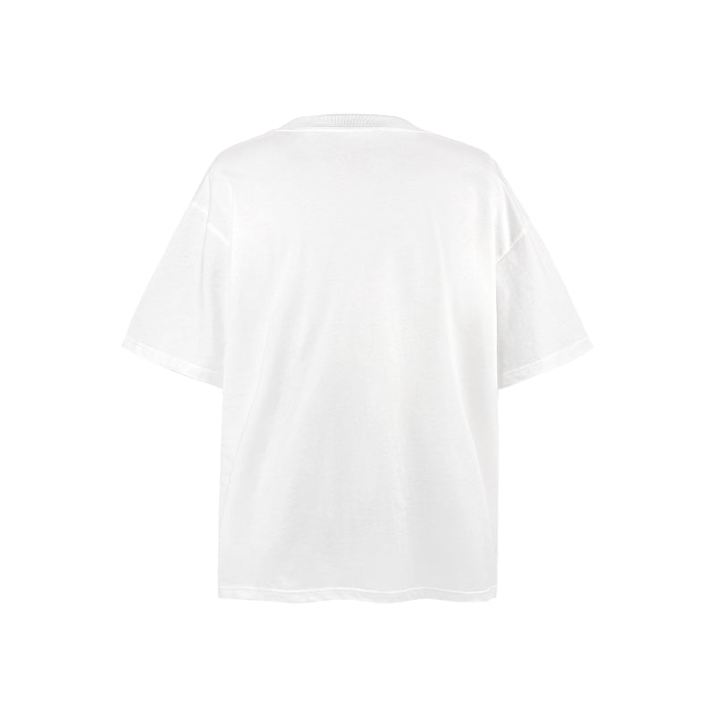 American vintage street T-shirt pure cotton men's and women's summer loose retro