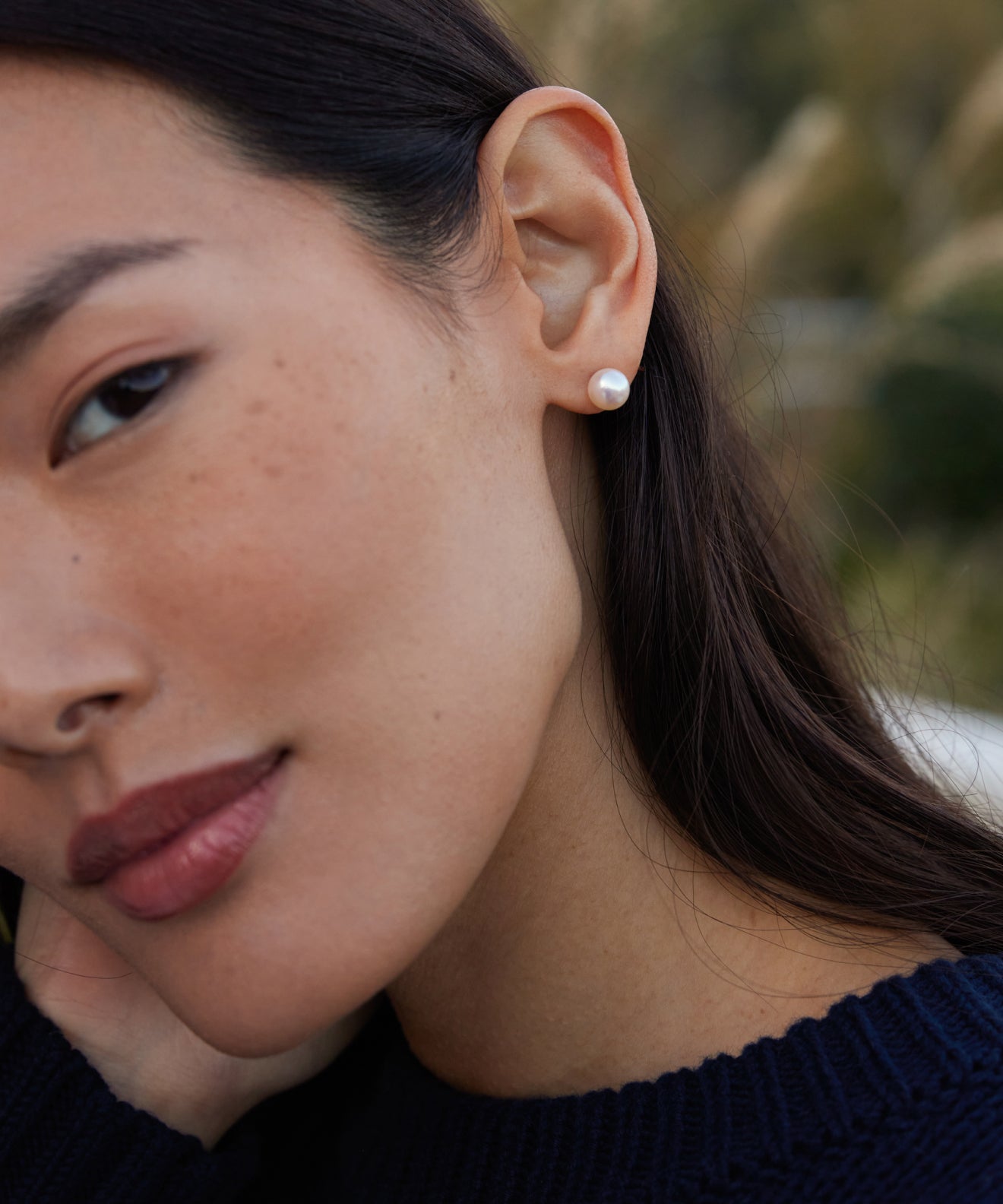 Large Loren Pearl Studs