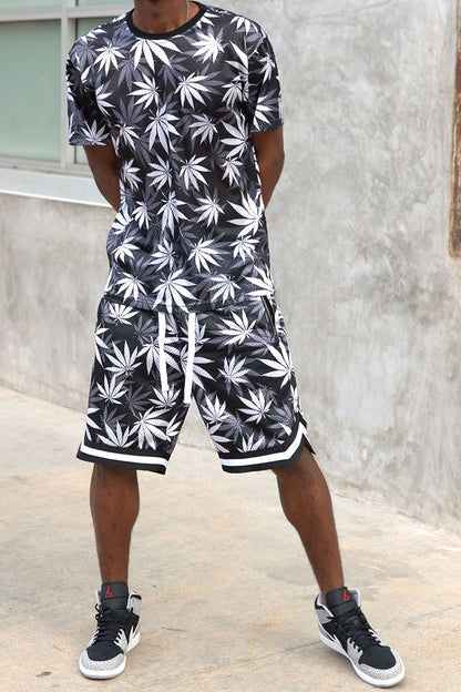 Air Mesh Leaf Basketball Shorts