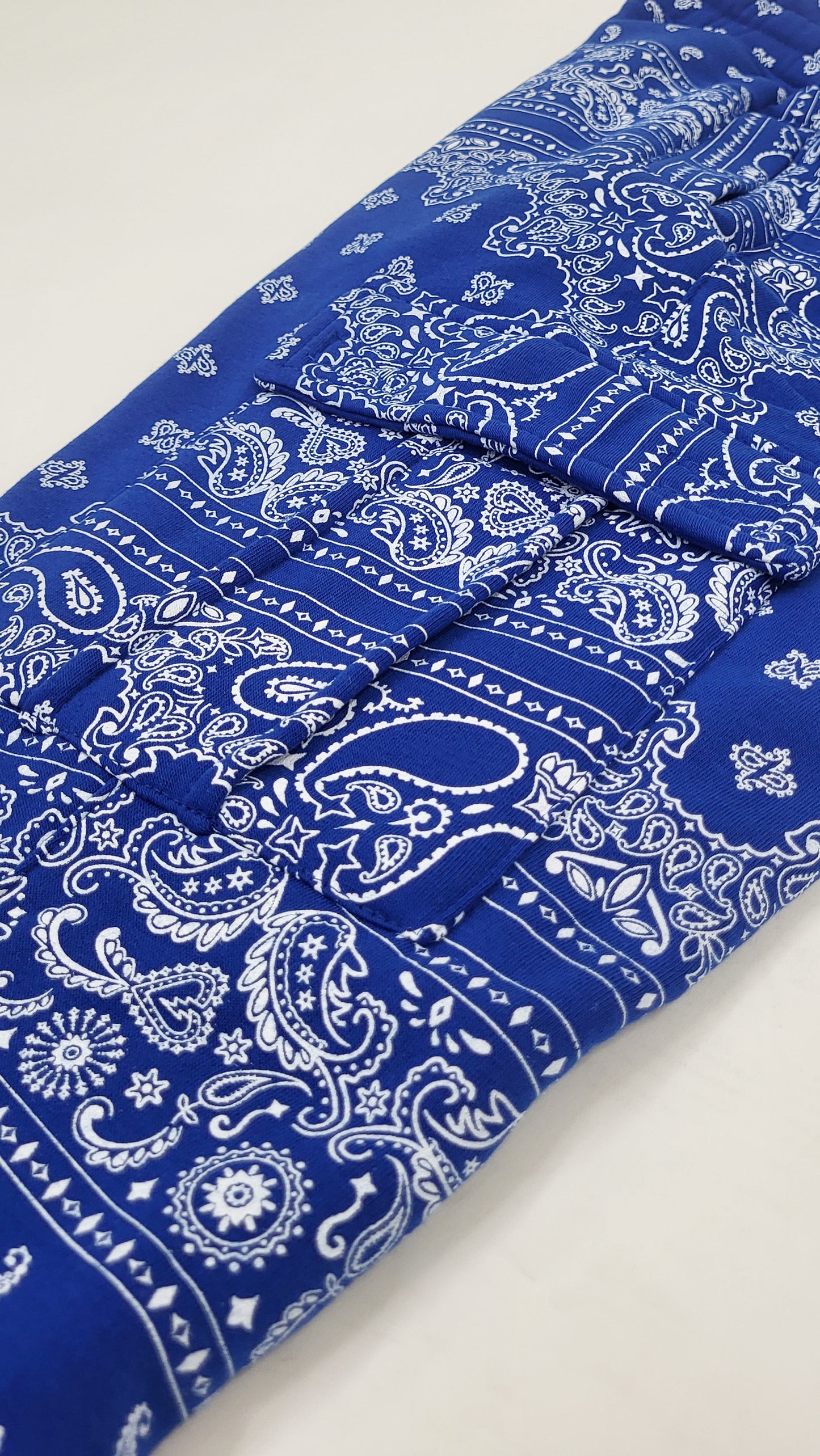 Bandana Pullover Cargo Flared Fleece Set