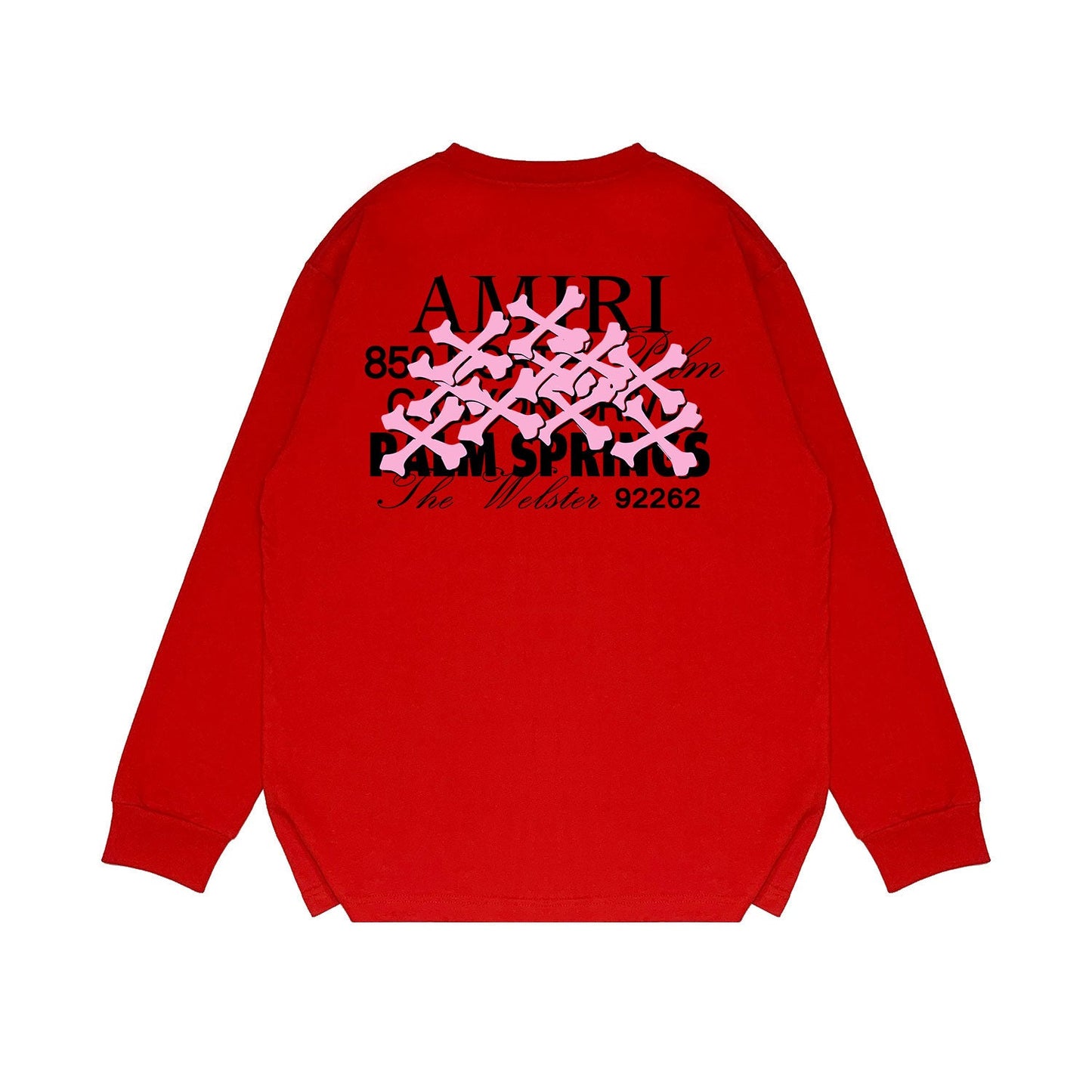 Amiri Long Sleeved Shirt Printed Trendy Pure Cotton