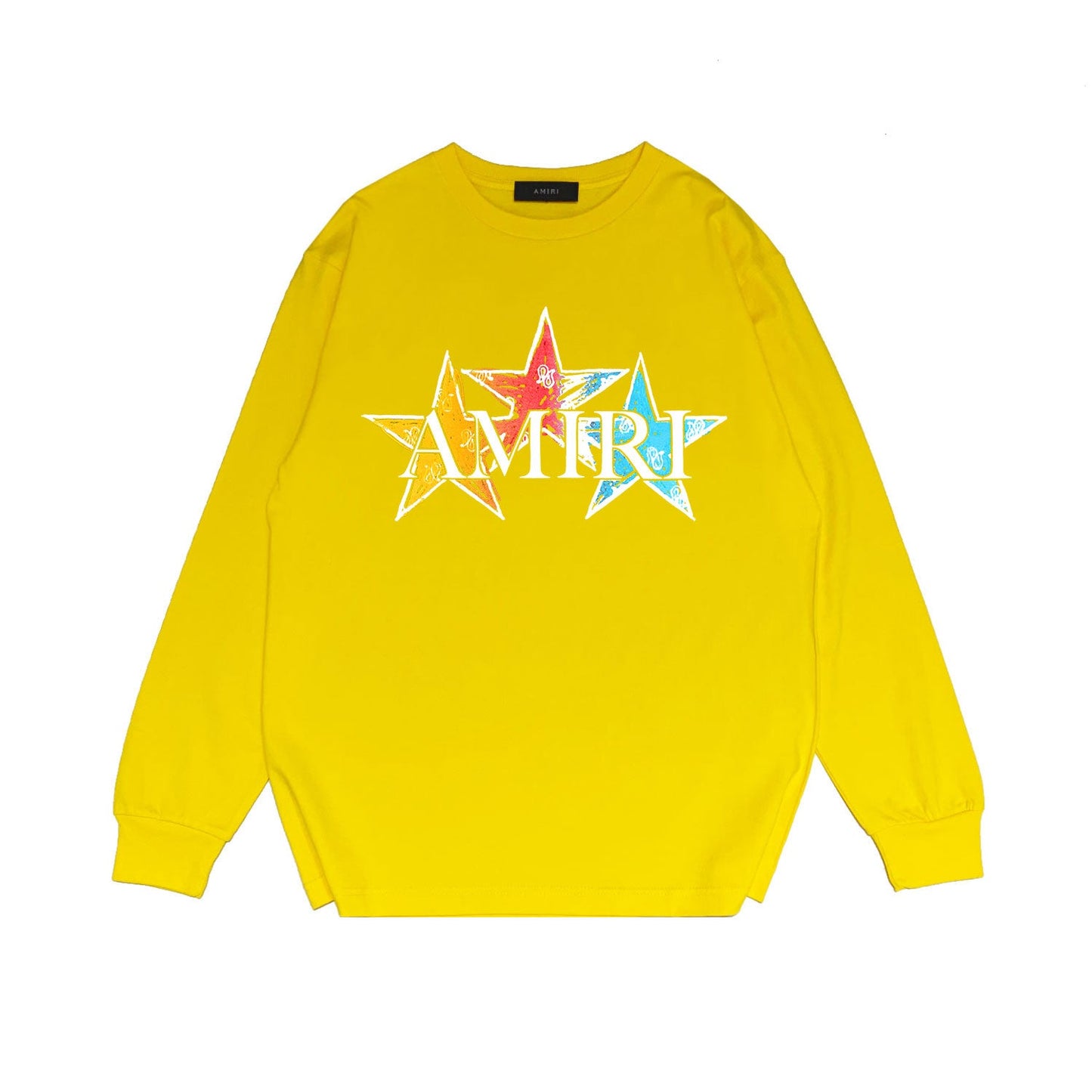 Amiri Long Sleeved Shirt Printed Trendy Pure Cotton