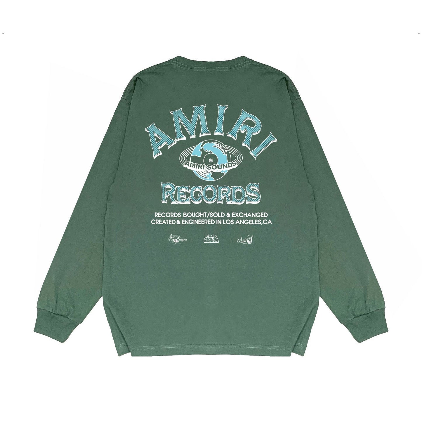 Amiri Long Sleeved Shirt Printed Trendy Pure Cotton