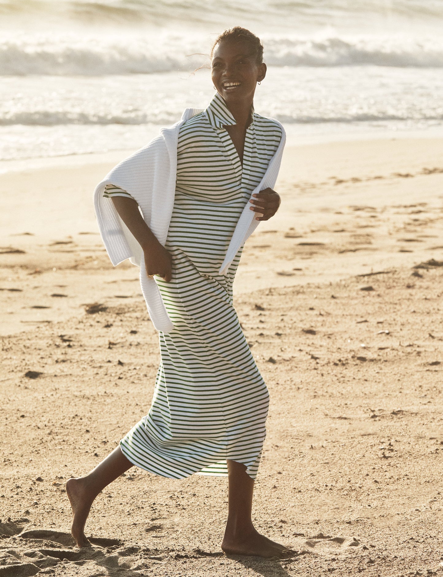 EMMA Green and White Stripe, Vintage Jersey