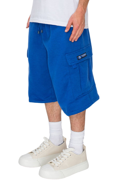 RESTRICT Baggy Fit Cargo Fleece Shorts