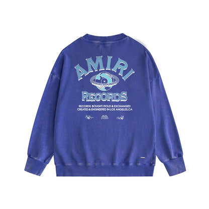 Amiri Distressed Sweatshirt Printed Trendy Pure Cotton