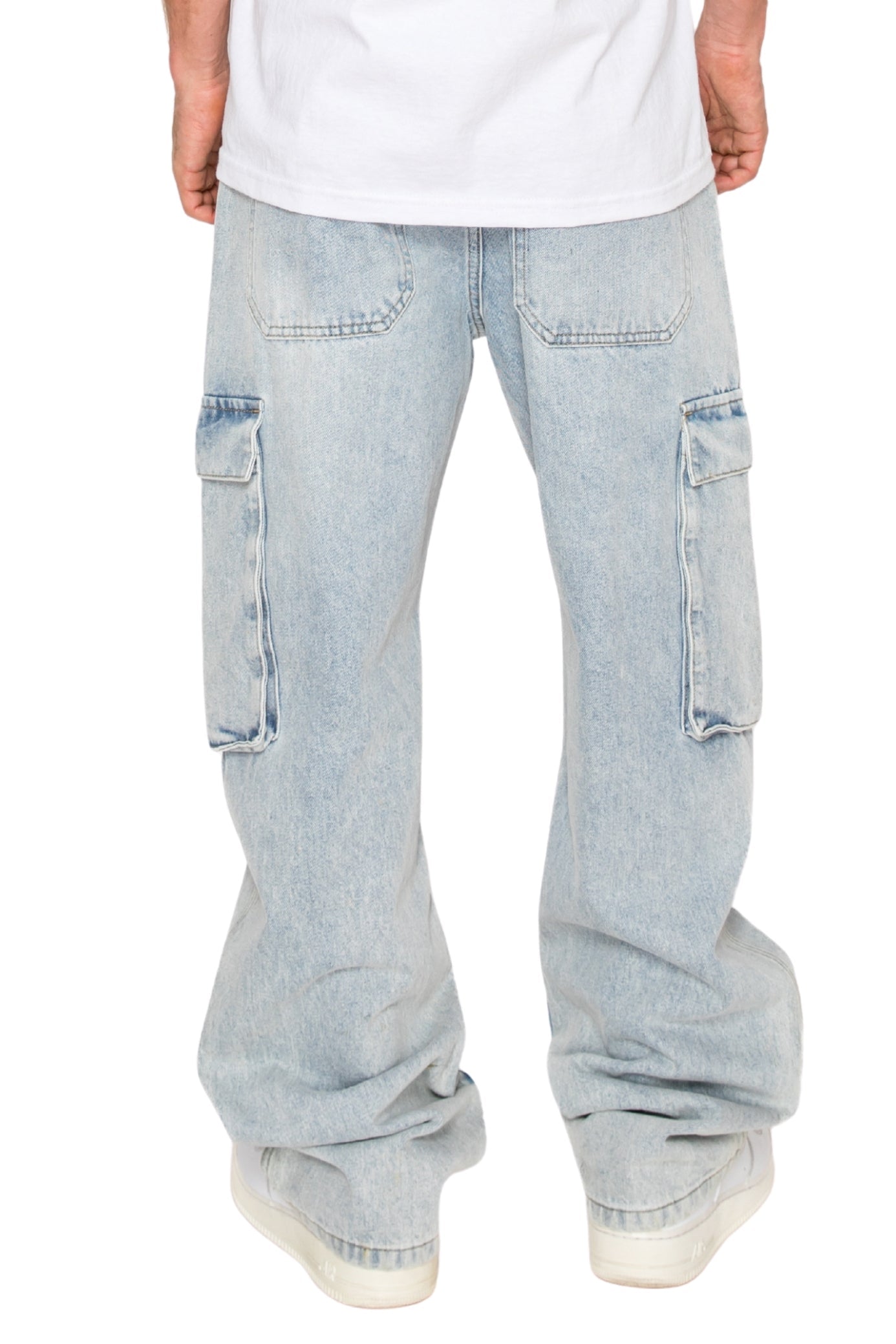 ANCHOR Baggy Fit Cargo Denim Jeans