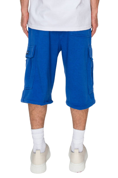 RESTRICT Baggy Fit Cargo Fleece Shorts