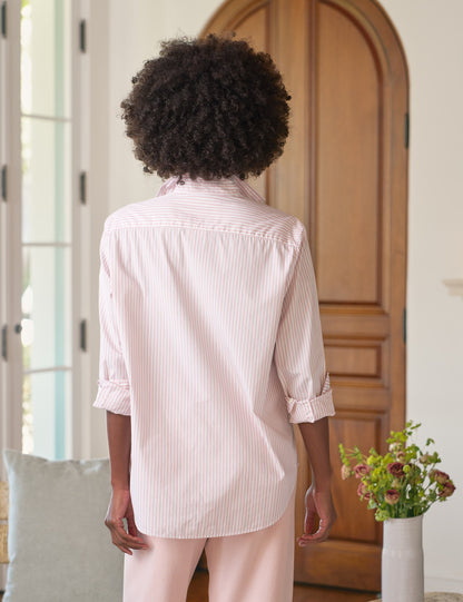 EILEEN Pink and White Multi Stripe, Italian Superluxe