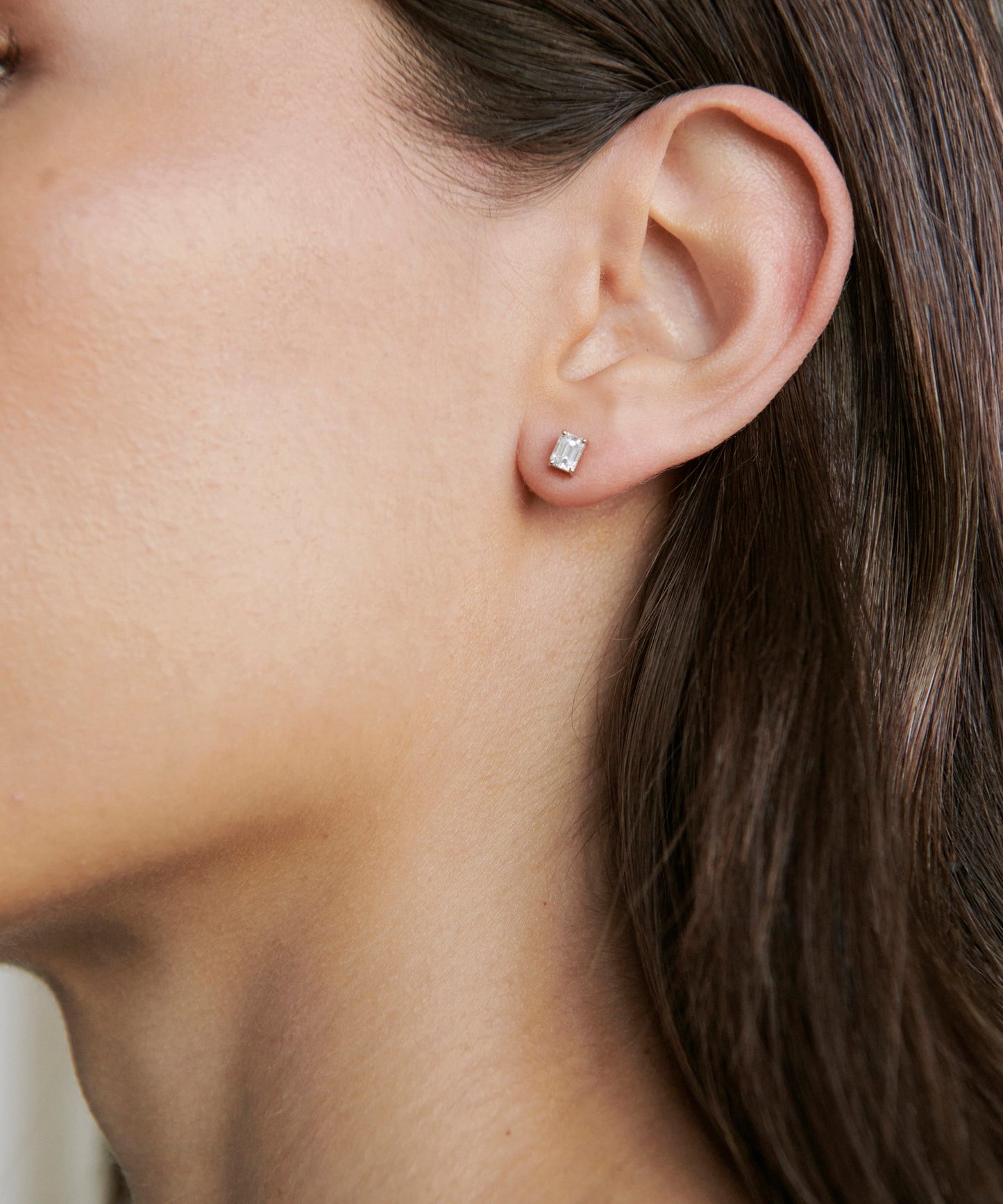 Ivy Emerald Cut Studs