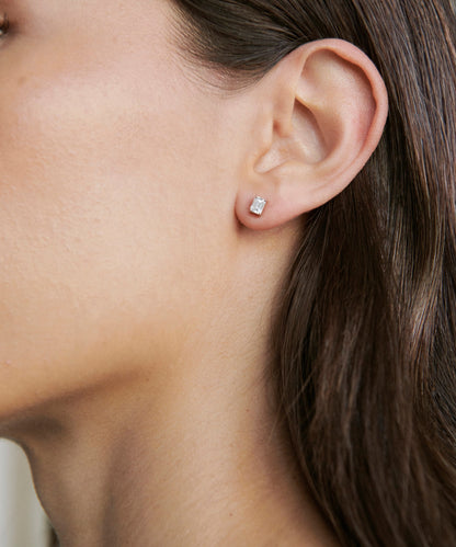 Ivy Emerald Cut Studs