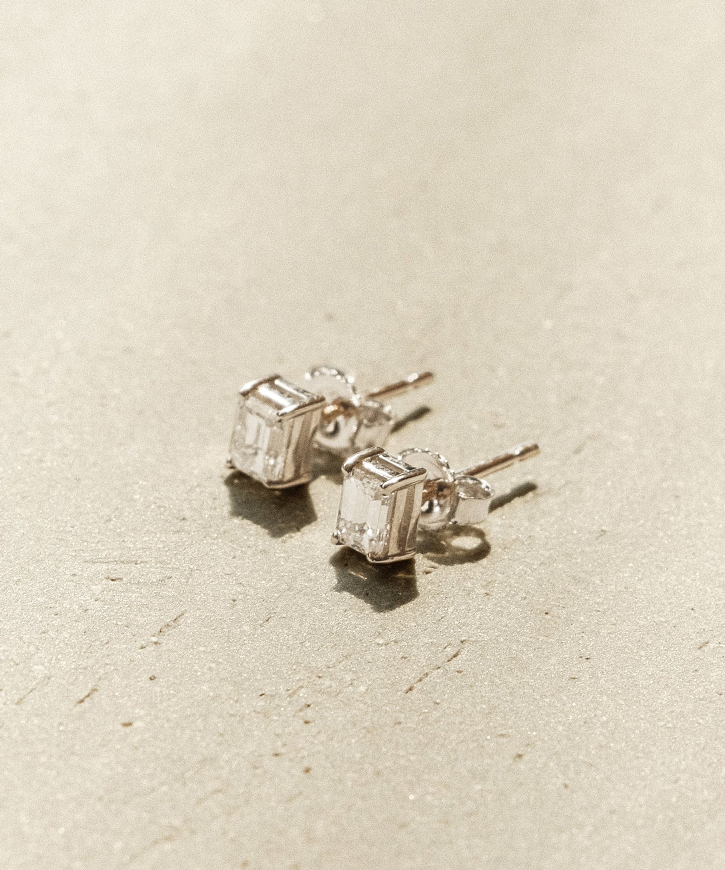 Ivy Emerald Cut Studs