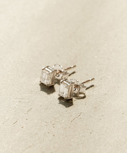 Ivy Emerald Cut Studs