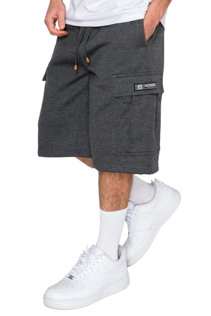 RESTRICT Baggy Fit Cargo Fleece Shorts