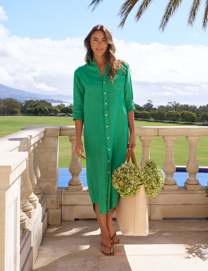 RORY Kelly Green, Washed Linen